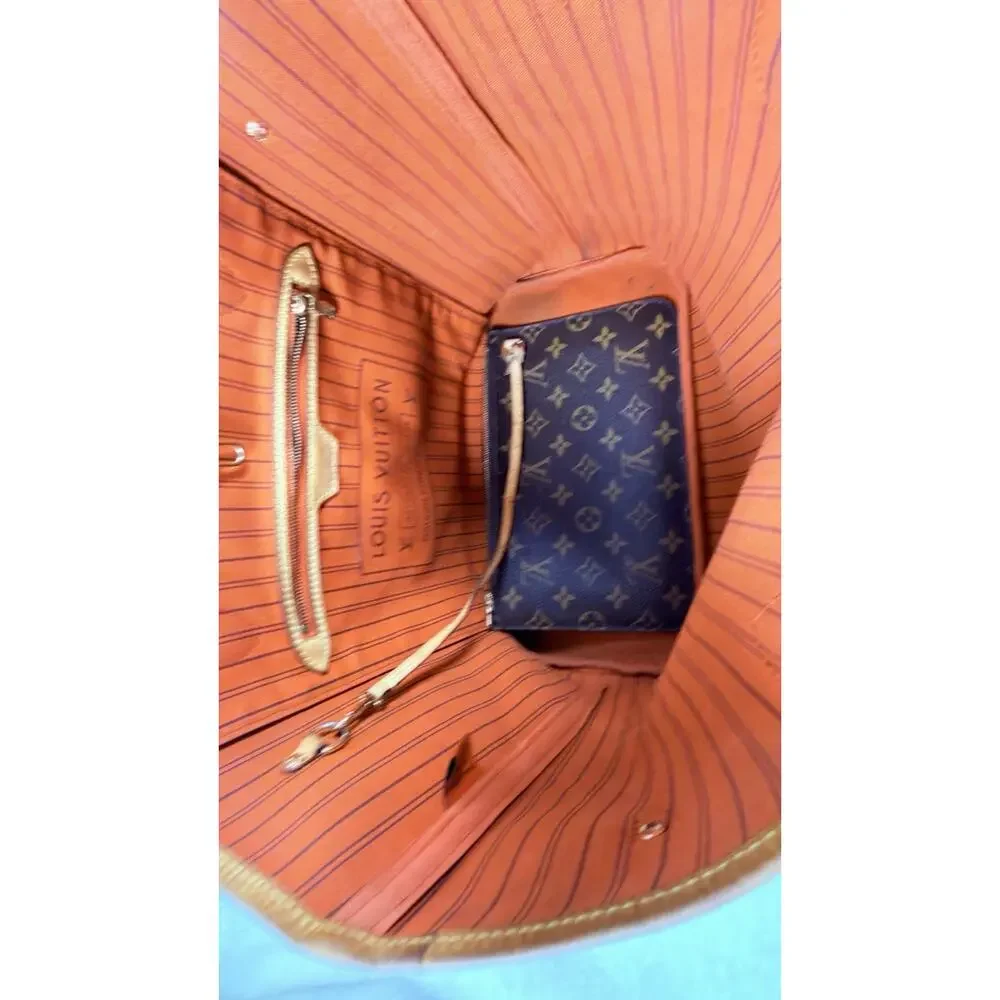 Louis Vuitton Neverfull Monogram Tote MM Brown Canvas
